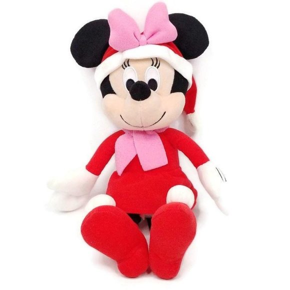 Kohls Cares Minnie Mouse Mrs Claus Plush Stuffed - Picture 1 of 10
